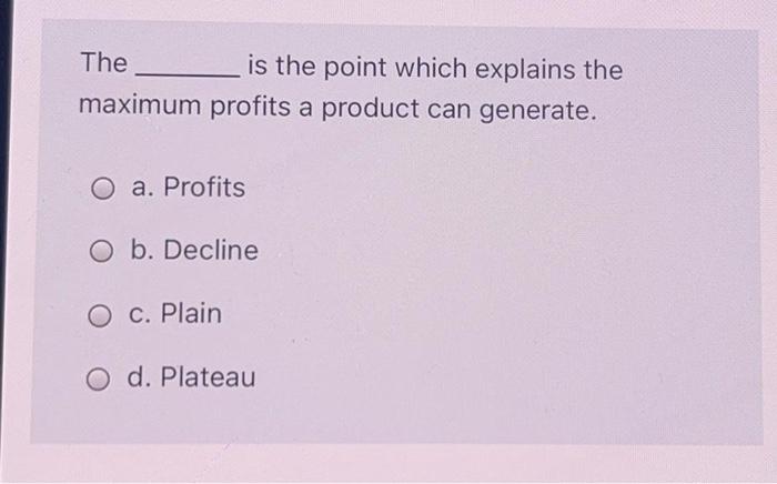 The is the point which explains the maximum