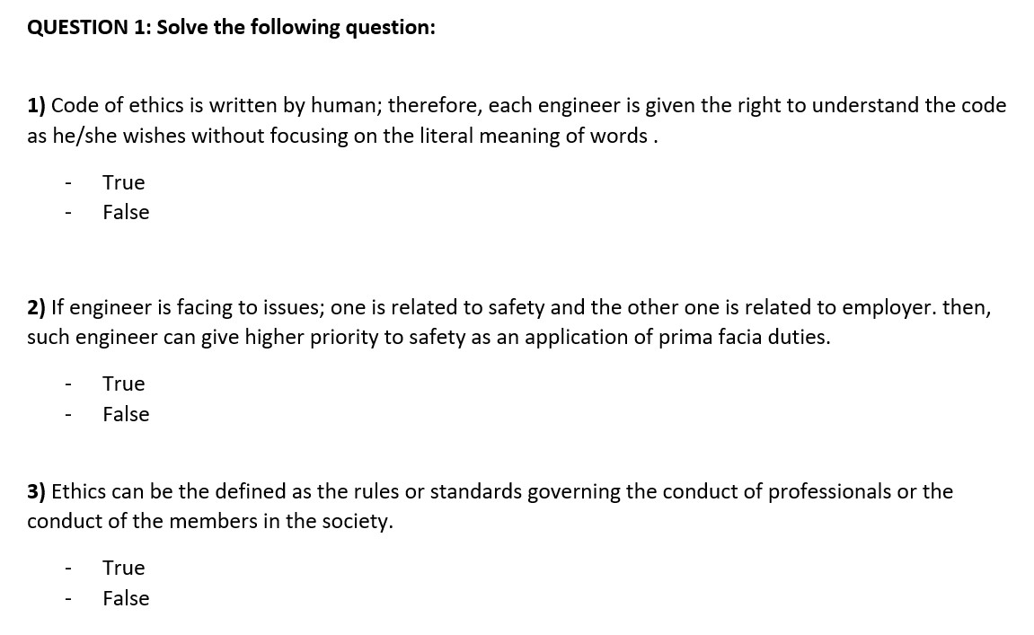 Please write the final answers for the following