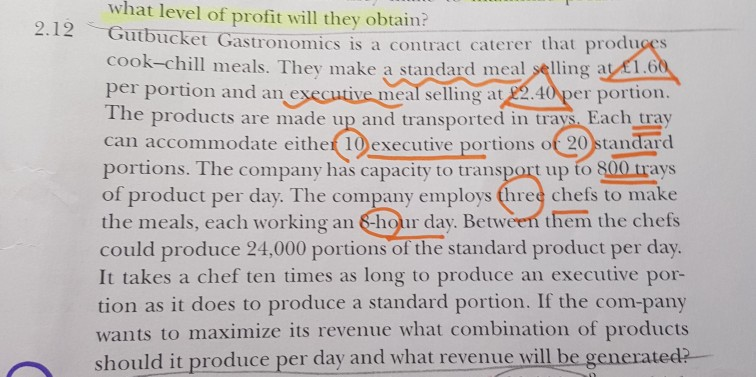 2.12 what level of profit will they obtain?