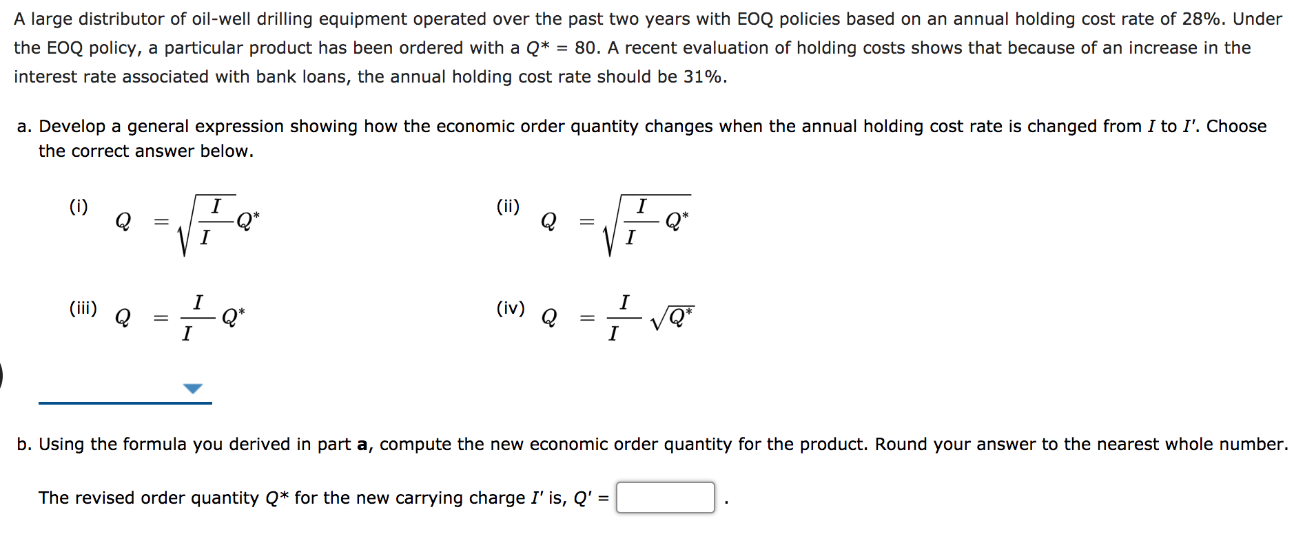 A large distributor of oil-well drilling