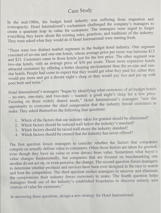 it is an innovation course help me solve this