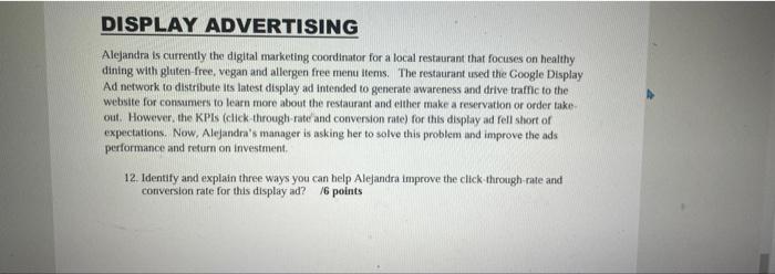 DISPLAY ADVERTISING Alejandra is currently the