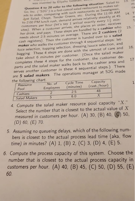 was invented by Eliyahu Goldrati. U 13 Question 4