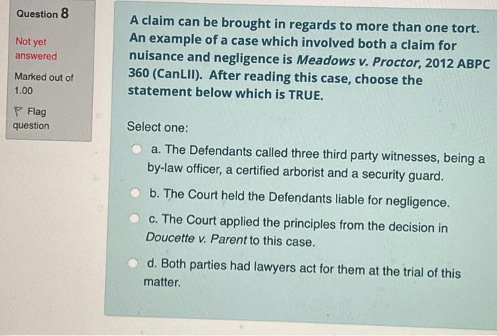 A claim can be brought in regards to more than