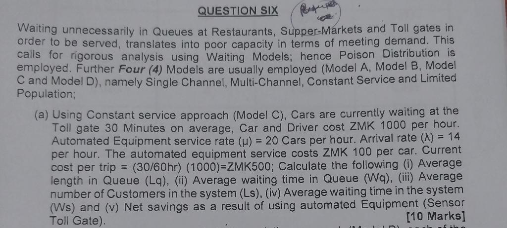 Waiting unnecessarily in Queues at Restaurants,