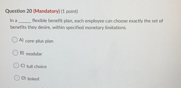 Question 16 (Mandatory) (1 point) Saved Brennan