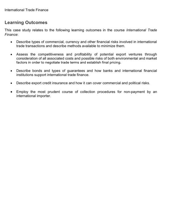 International Trade Finance Not All Is Sweet for