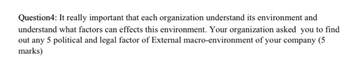 Question4: It really important that each