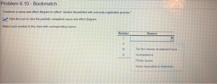 Problem 6.10 - Bookmatch Construct a