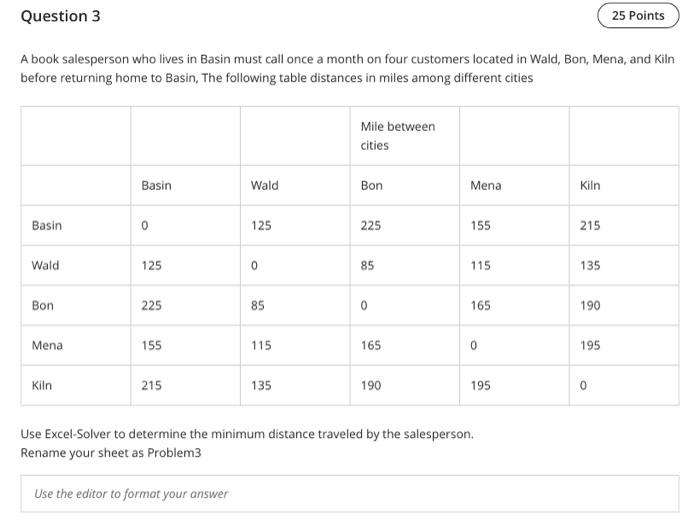 complete solutions and answers in EXCEL please.