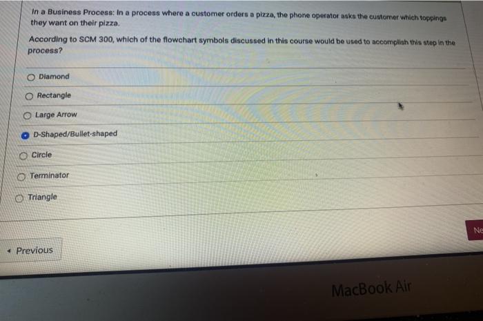 5 In a Business Process: In a process where a