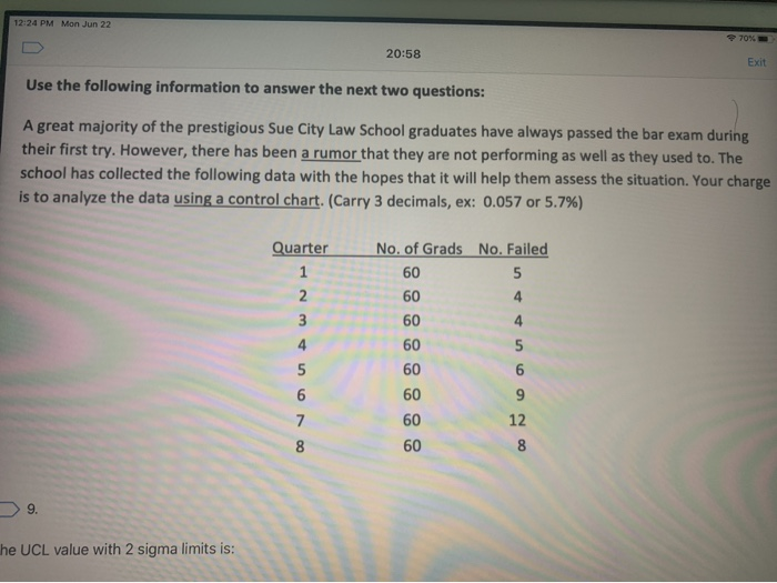 12:24 PM Mon Jun 22 70% 20:58 Exit Use the