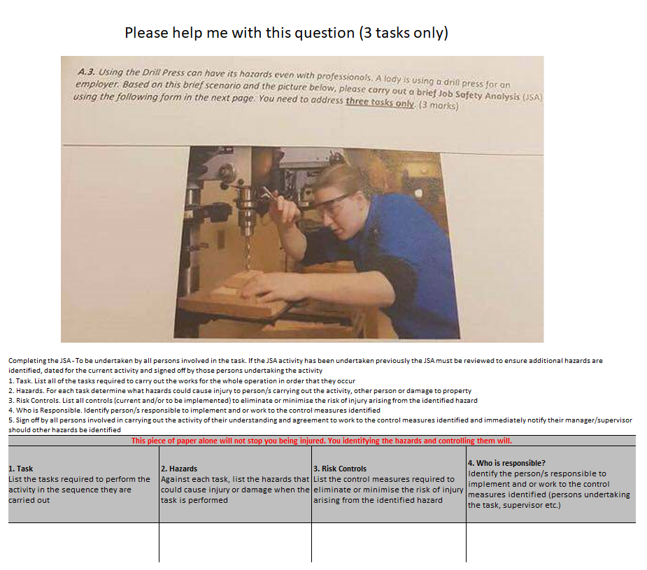 Please help me with this question (3 tasks only)