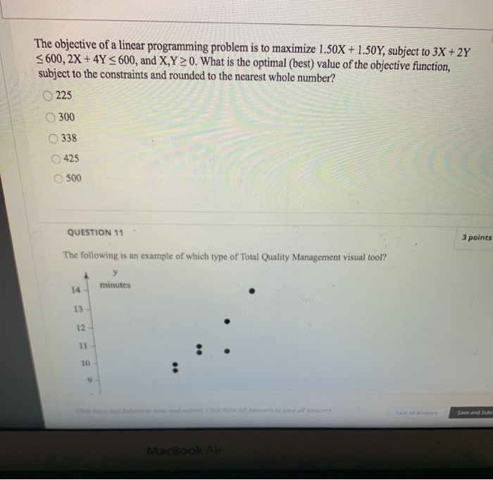 The objective of a linear programming problem is