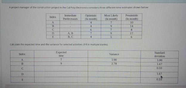 A project manager of the construction project in