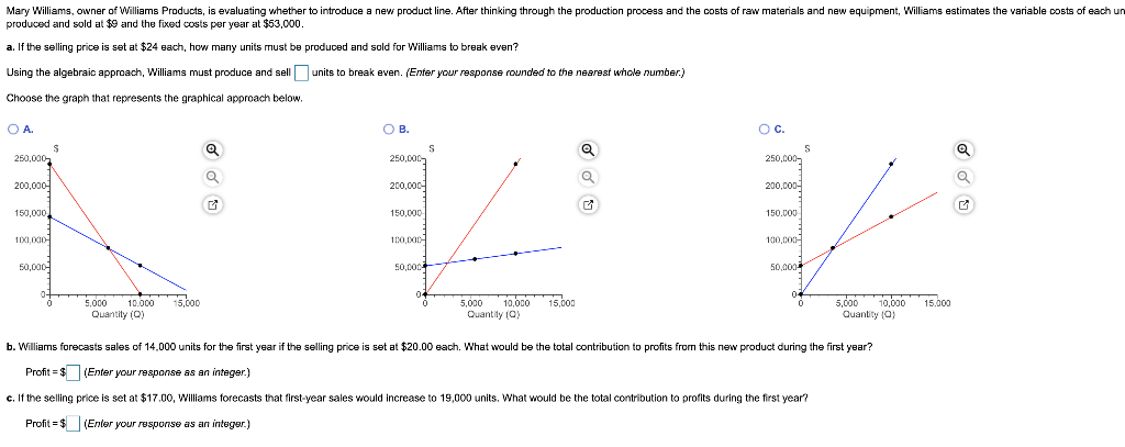 Mary Williams, owner of Williams Products, is