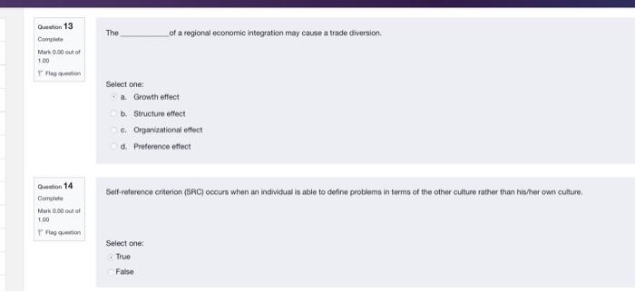 The of a regional economic integration may cause