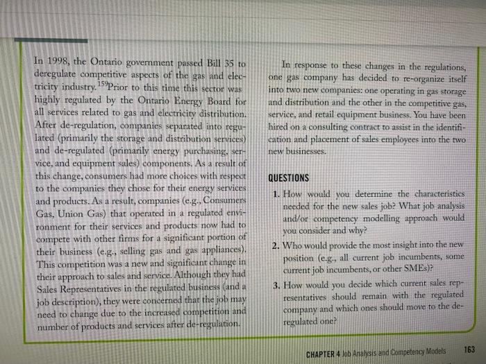 In 1998, the Ontario government passed Bill 35 to