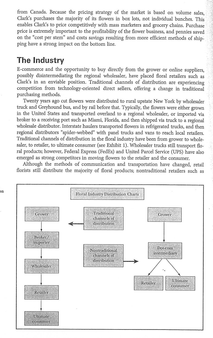 CASE 3 Clark's Flower Shops Will