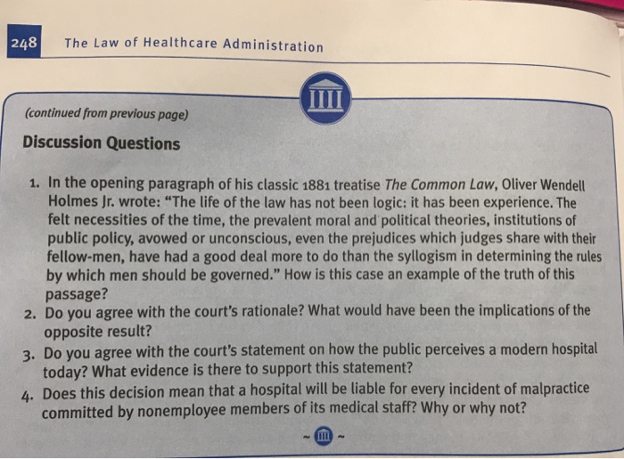 Please answer question #3!! Case: The Court