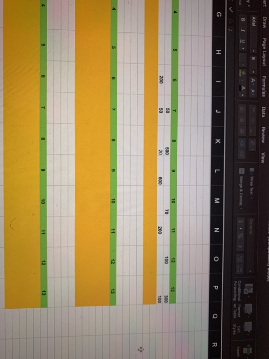 Copy B Merge & Center Format Conditional Format
