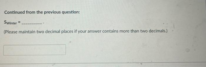 A gardener wants to develop a forecast for next