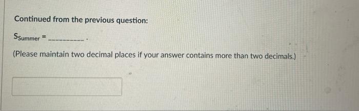 A gardener wants to develop a forecast for next