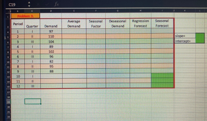 Please include formulas to type in excel. thanks!