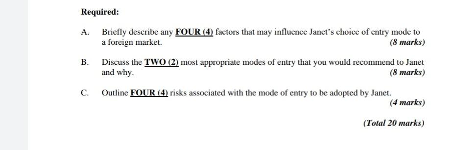 CASE STUDY ANALYSIS Janet Silvera has always been
