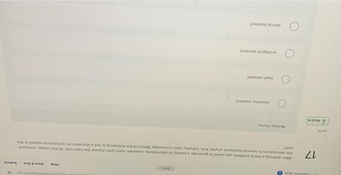 Row QUE Help Save A E 17 Alter defining a moral