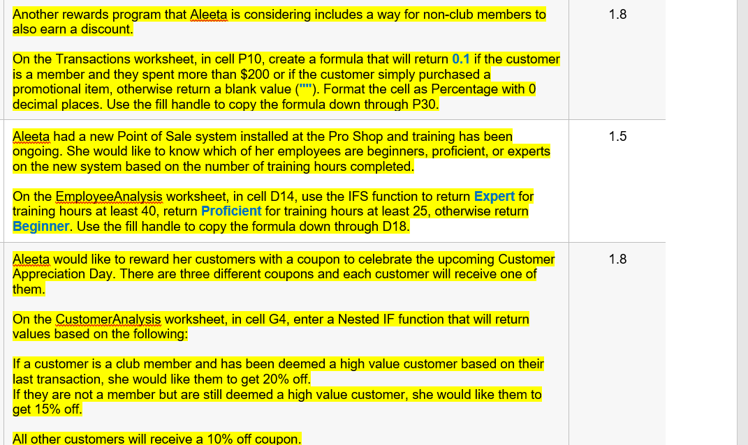 1.8 Another rewards program that Aleeta is