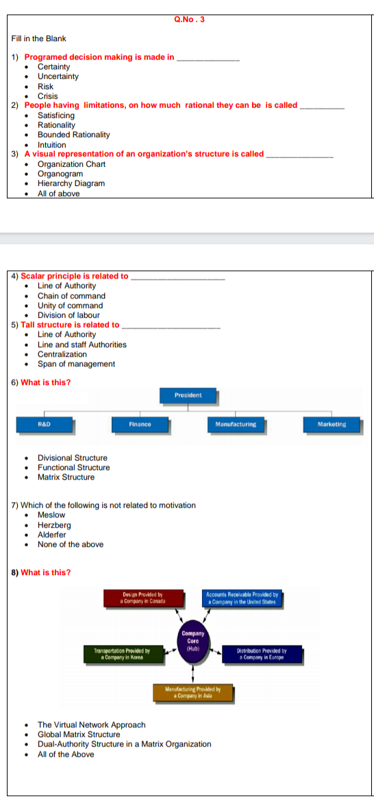 Fill column B by putting suitable words from