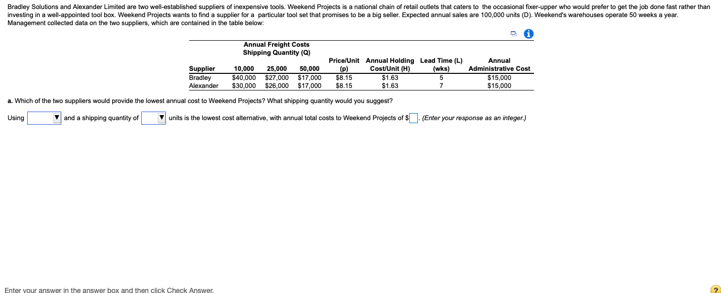Bradley Solutions and Alexander Limited are two