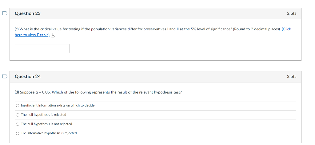 The use of preservatives by food processors has