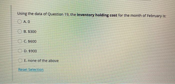 Note that Questions 19,20 and 21 use the same