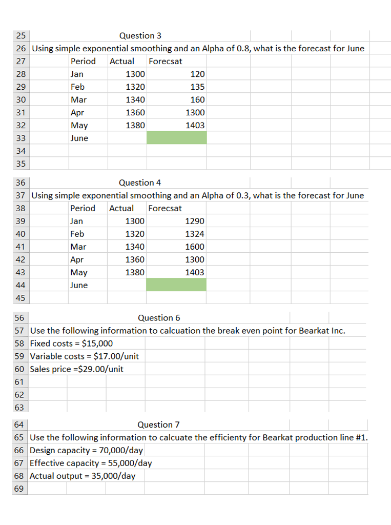 Requesting answers and explanations. 25 Question
