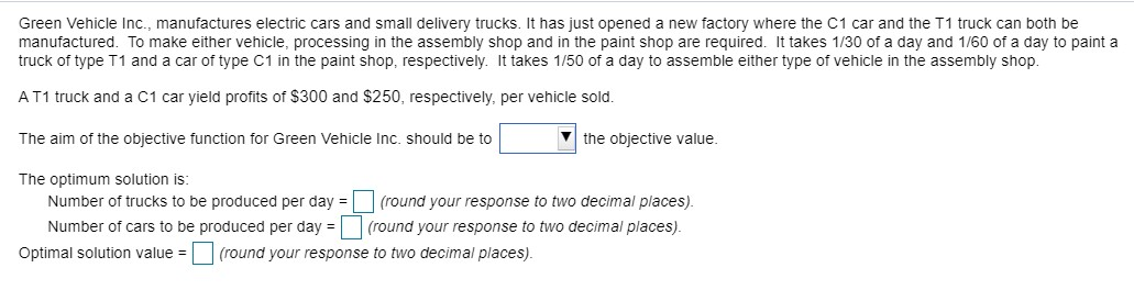 Green Vehicle Inc., manufactures electric cars