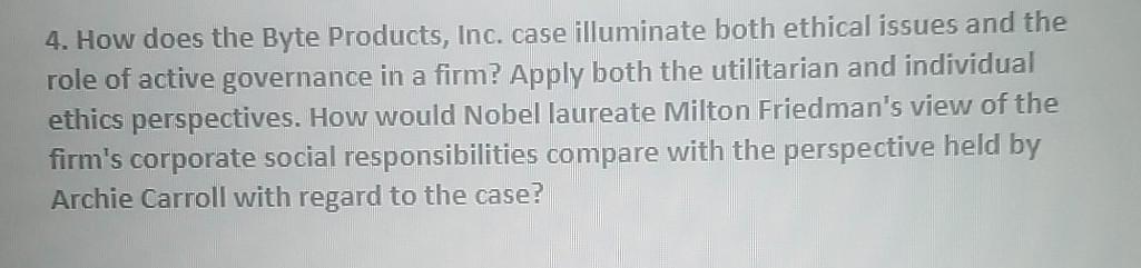 4. How does the Byte Products, Inc. case