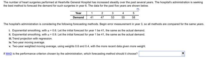 The number of heart surgeries performed at