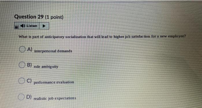 Question 29 (1 point) Listen What is part of