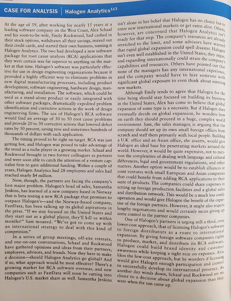 1. What are the arguments for Halogen Analytics