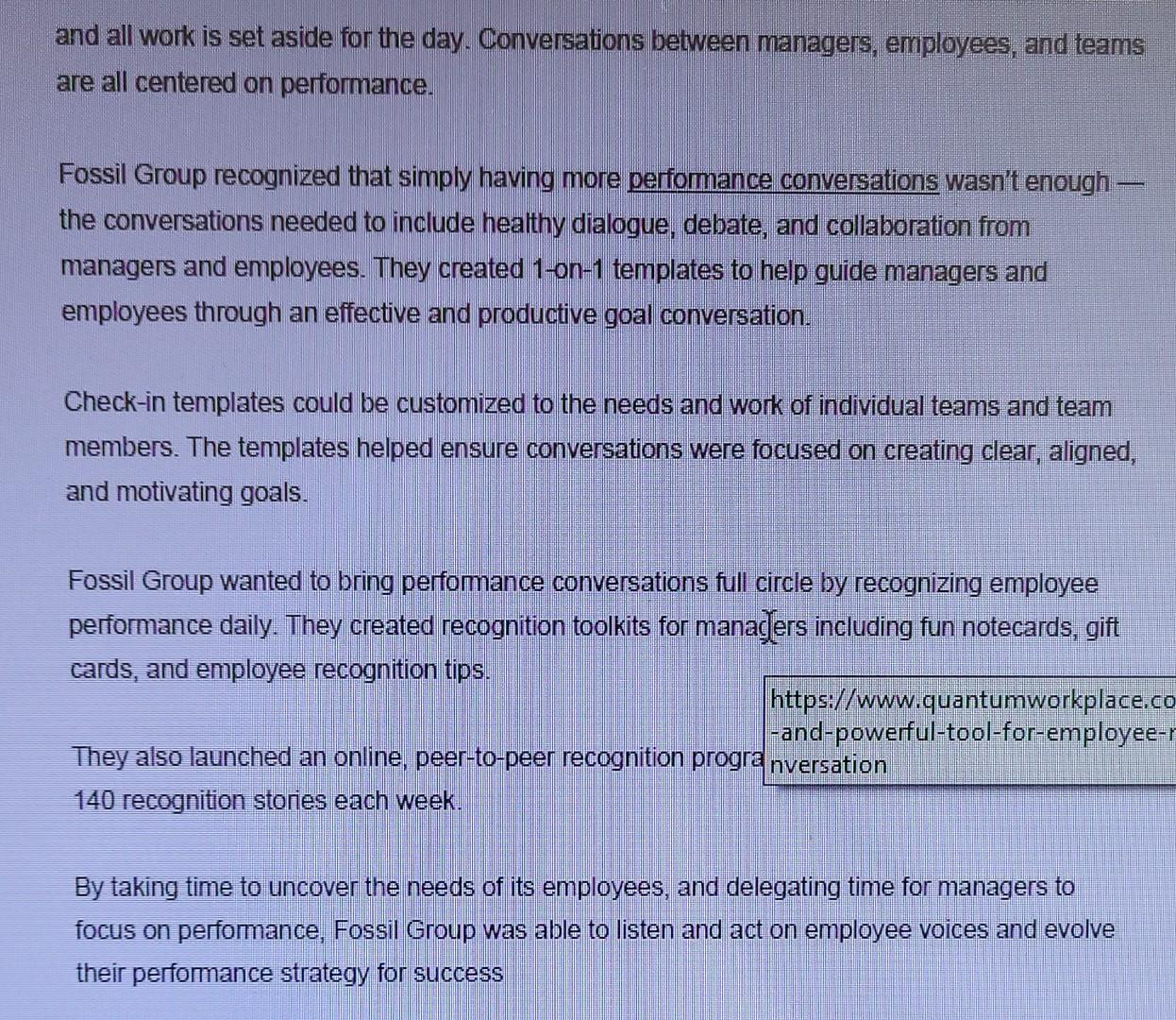 Read the following case study and answer the