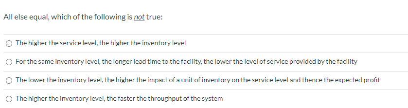 As the variability in the demand increases, we
