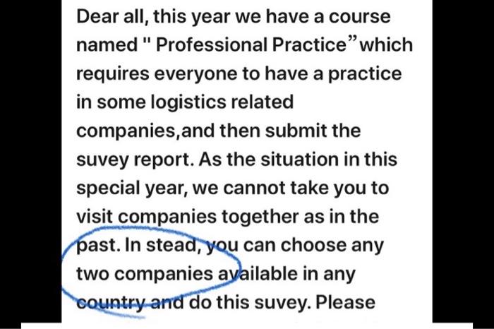 Dear all, this year we have a course named "