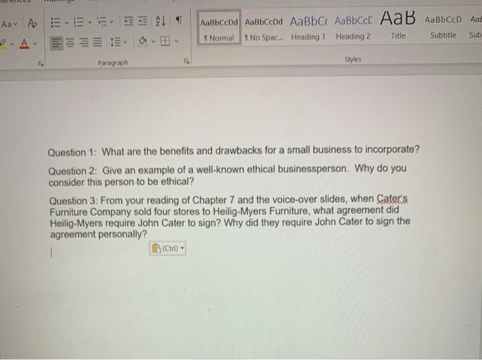 Aa A - E 21 1 Normal 1 No Spac... Heading 1