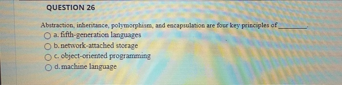 QUESTION 10 Which of the following is considered