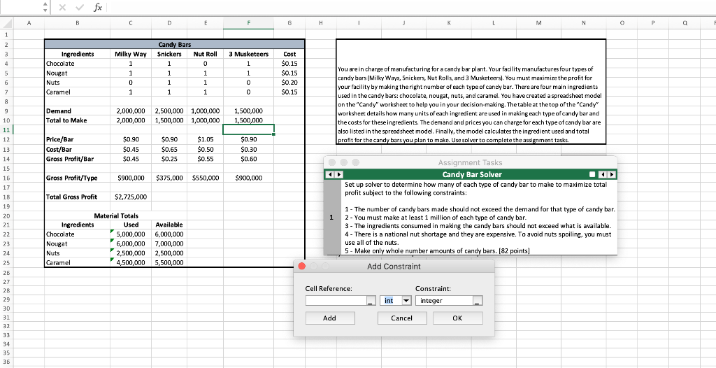 WHAT WILL BE THE CONSTRAINT FOR NUMBER 5? Do we
