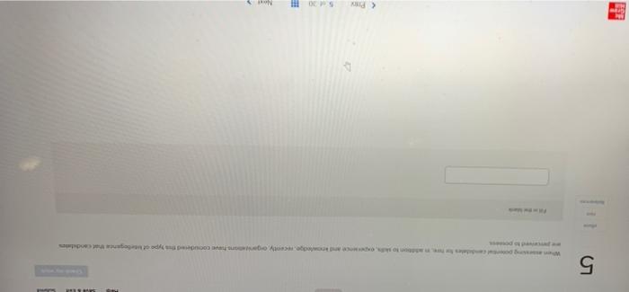 when assessing potential candidates for hire, in