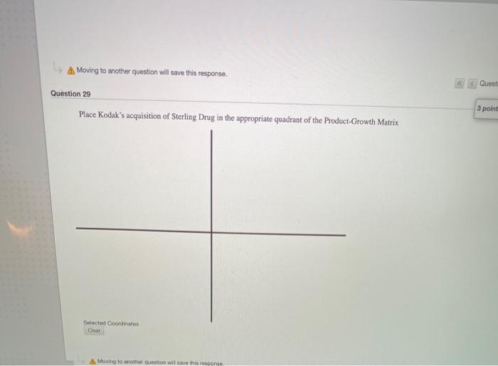 Moving to another question will save this