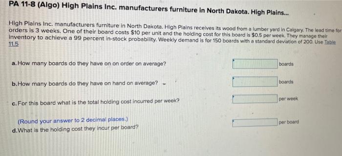 High Plains Inc. manufacturers furniture in North